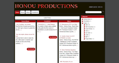 Desktop Screenshot of honouproductions.net